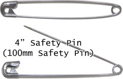 4" safety pin （4 inch）100mm 安全ピン