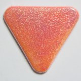 画像: 角丸三角形缶バッジ　オーロラ・オレンジ（紙）